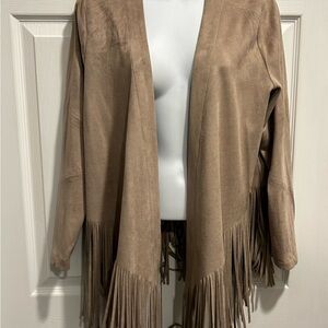 Wishlist Tan Fringe Women's Jacket